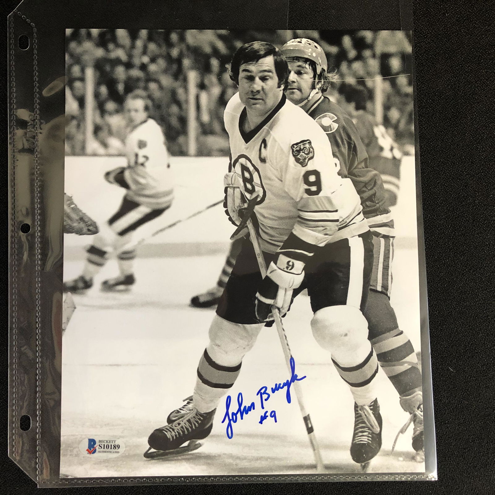 JOHNNY BUCYK SIGNED 8X10 HOCKEY PHOTO (1 of 4)