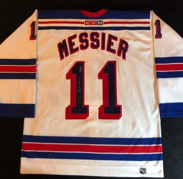PRO WEIGHT MARK MESSIER SIGNED RANGERS JERSEY (JSA LOA) (1 of 6)