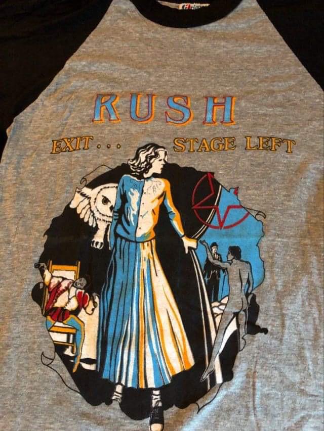 RUSH 1981 EXIT STAGE LEFT VERY RARE JERSEY (1 of 4)