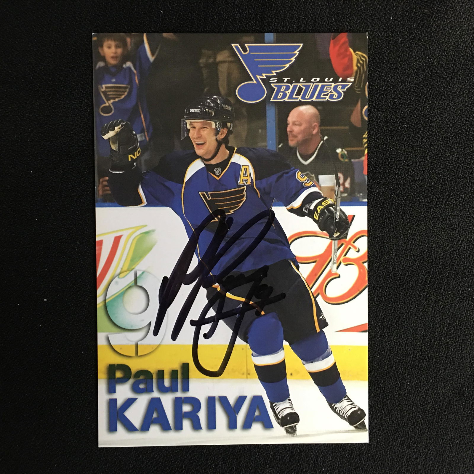 PAUL KARIYA SIGNED 5 X 7 POST CARD (1 of 1)