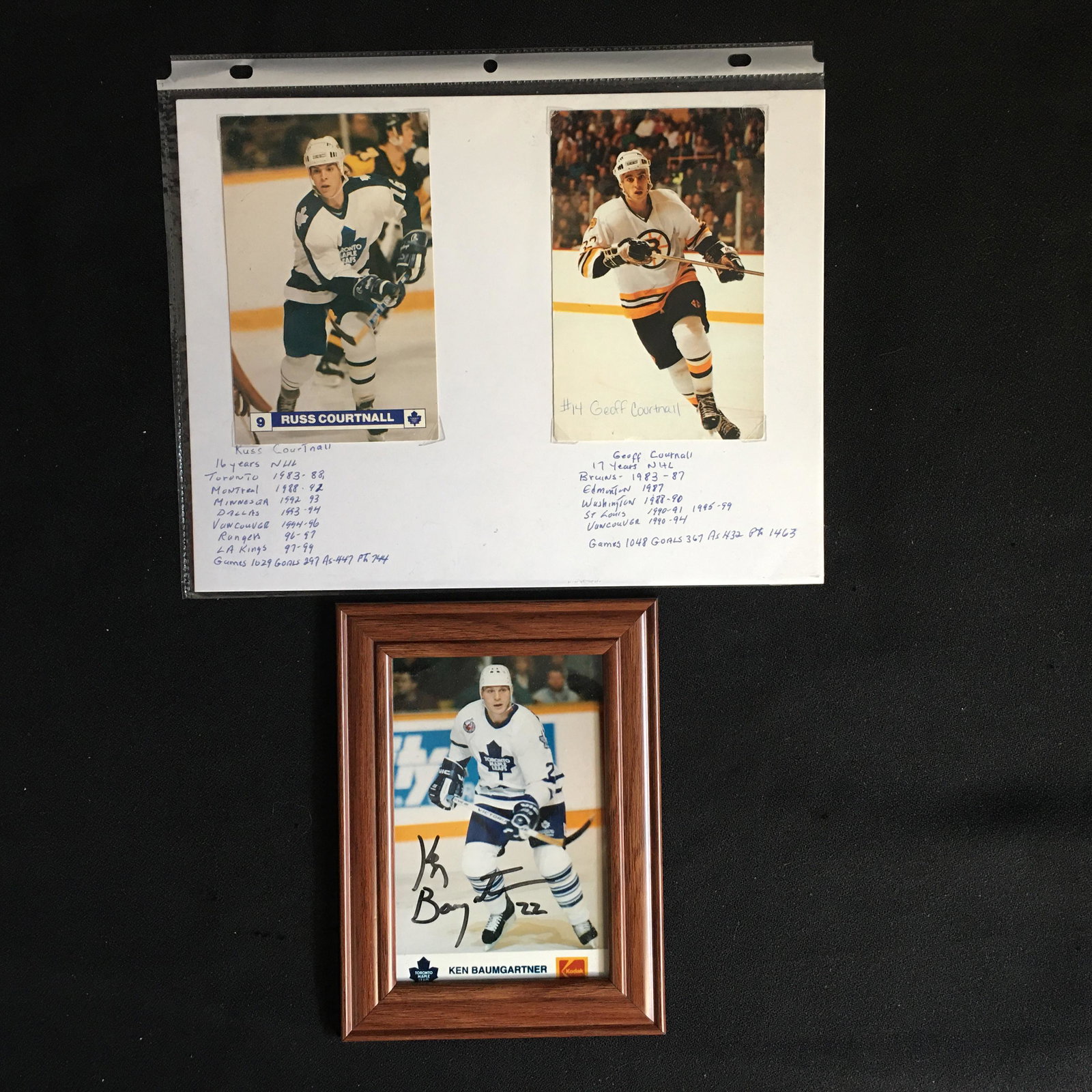 VINTAGE TORONTO MAPLE LEAFS AUTOGRAPHED COLLECTIBLES (1 of 1)