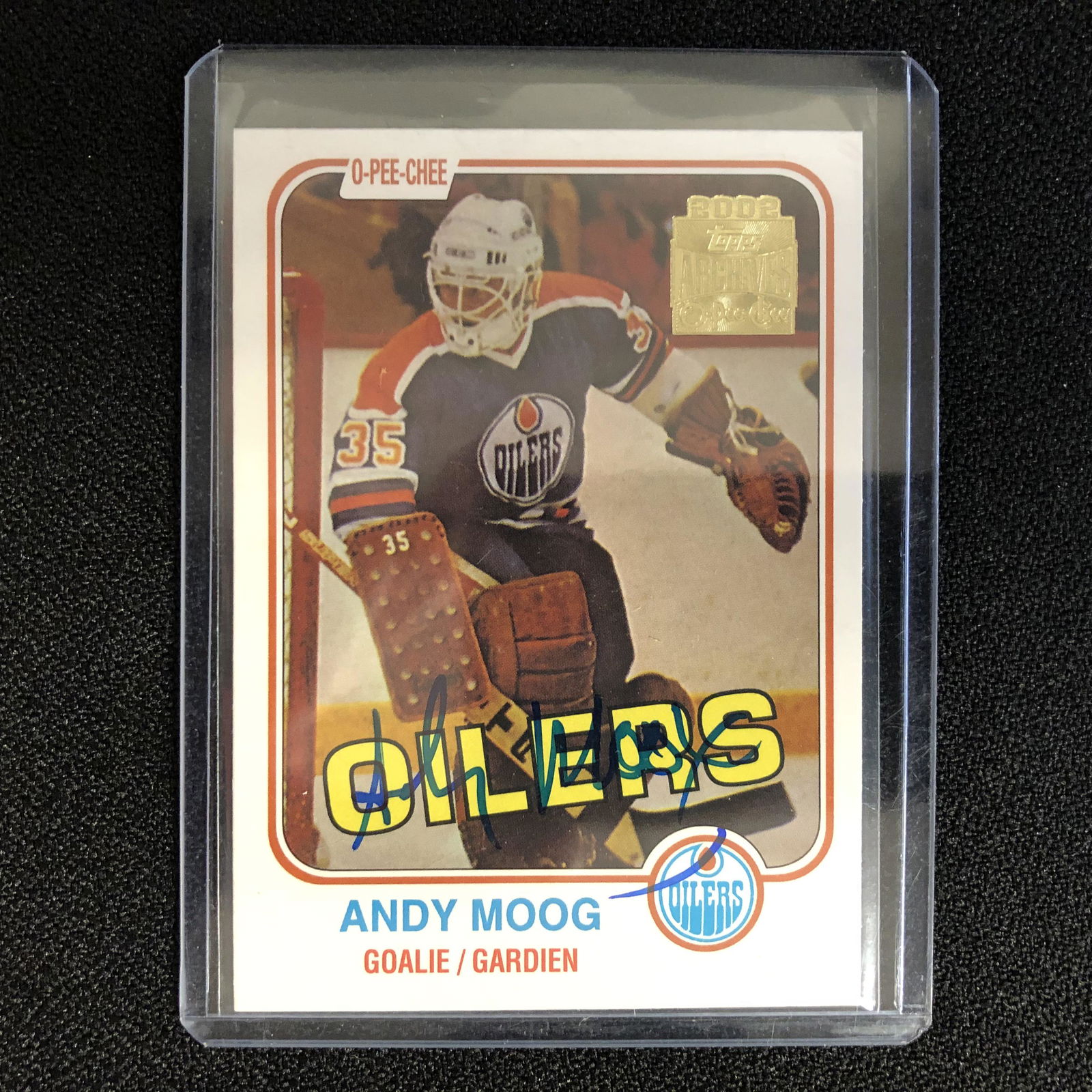 ANDY MOOG SIGNED HOCKEY (1 of 1)