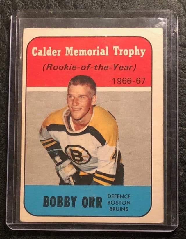1967-68 Topps Calder Memorial Trophy #118 Bobby Orr: 1967-68 Topps Calder Memorial Trophy #118 Bobby Orr
