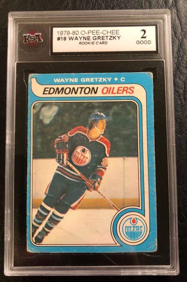1979-80 TOPPS #18 WAYNE GRETZKY ROOKIE CARD ( KSA 2): 1979-80 TOPPS #18 WAYNE GRETZKY ROOKIE CARD ( KSA 2)