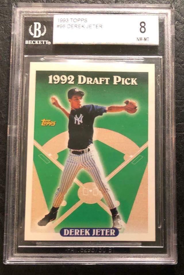 1993 TOPPS #98 DEREK JETER ROOKIE CARD (8 NM-MT) (1 of 3)