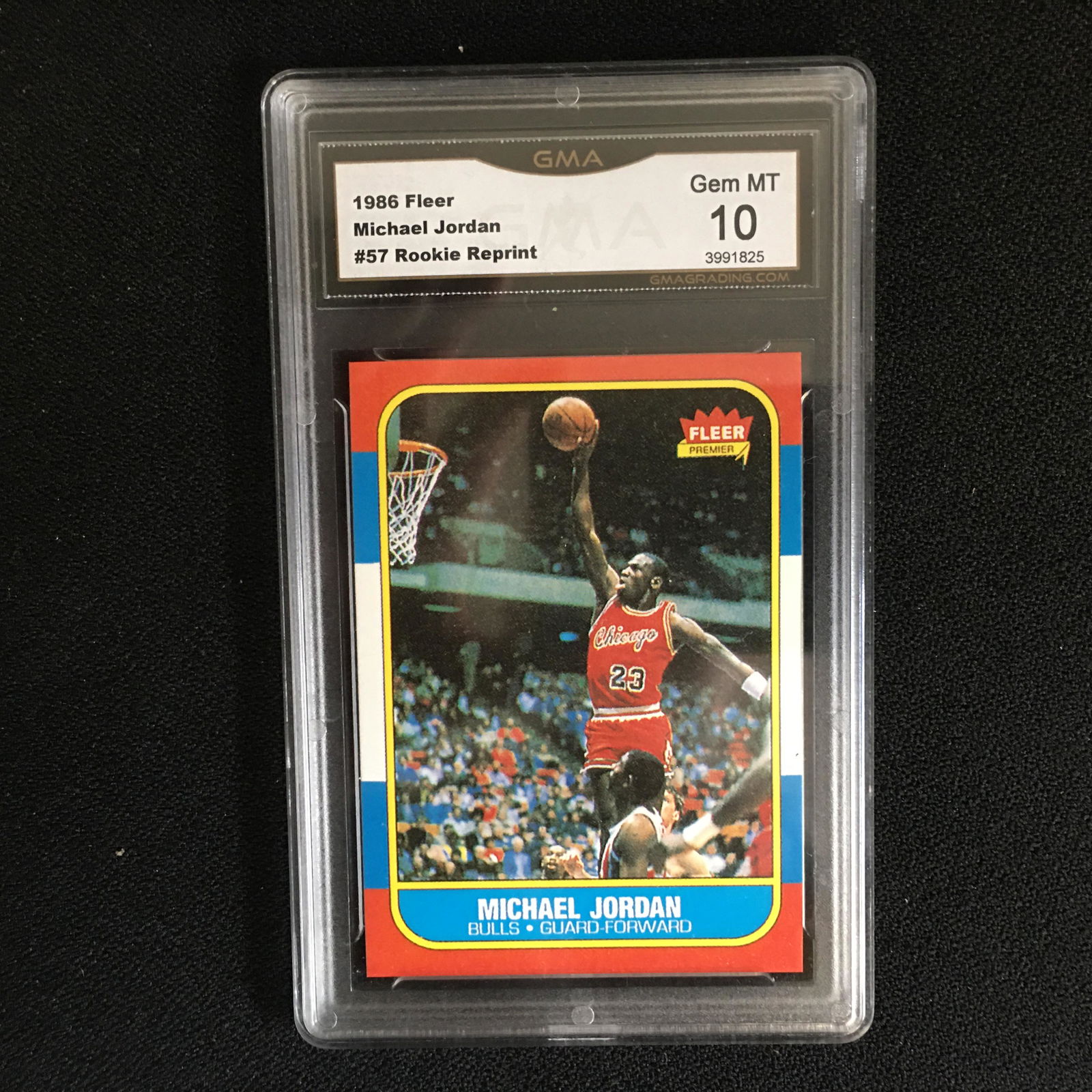 1986 Fleer #57 Basketball Michael Jordan Rookie Reprint (1 of 1)