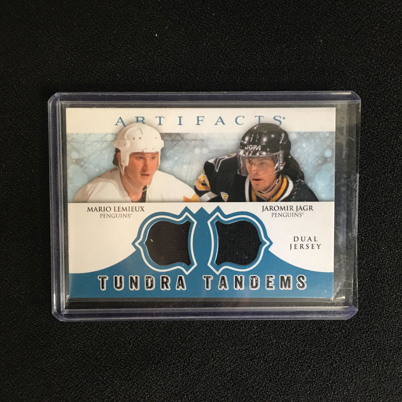 2012 UD ARTIFACTS DUAL RELIC LEMIEUX JAGR (1 of 2)
