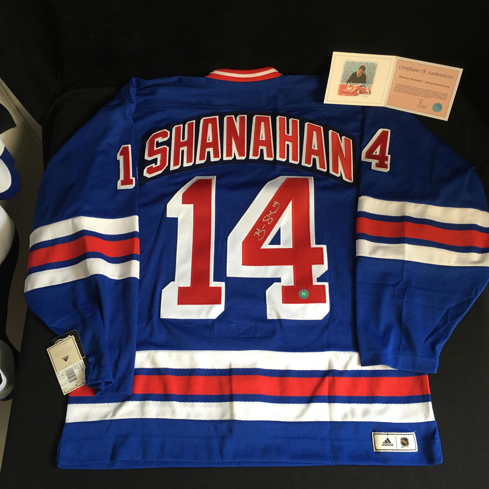 BRENDAN SHANAHAN SIGNED NY RANGERS ADIDAS JERSEY (AJ (1 of 3)