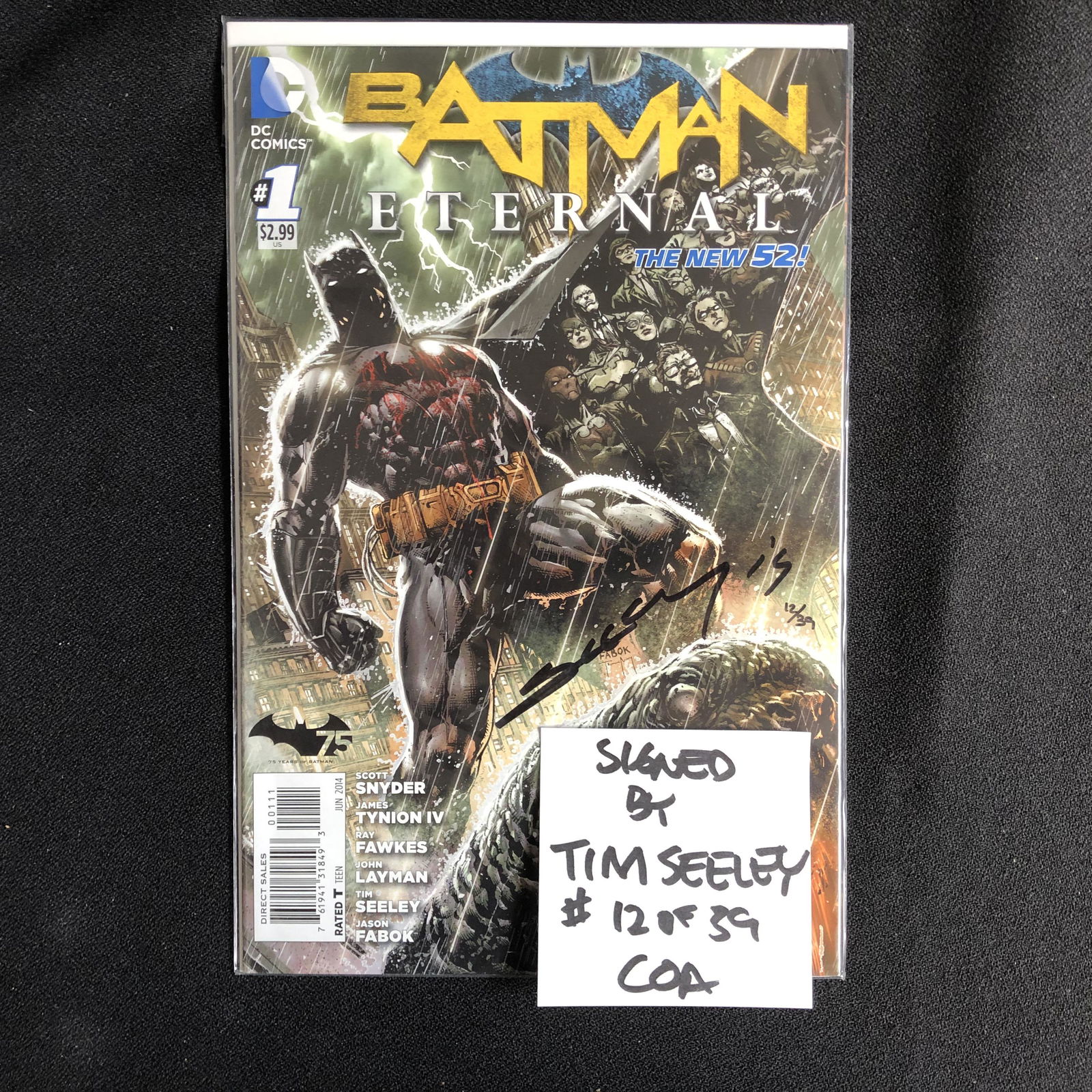 LTD EDITION BATMAN ETERNAL SIGNED BY TIM SEELEY WITH (1 of 2)