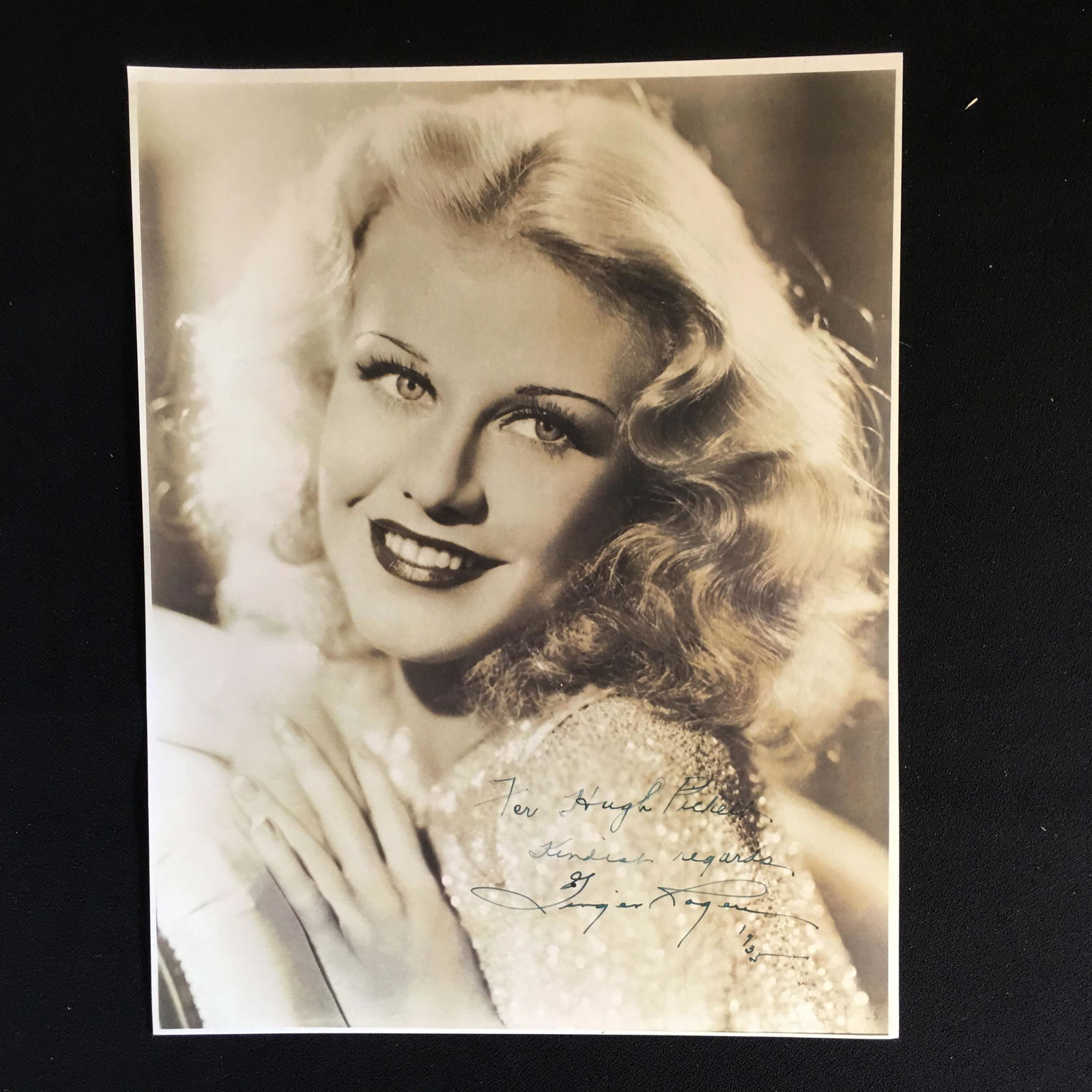 GINGER ROGERS SIGNED 8 X 10 PHOTO (1 of 2)