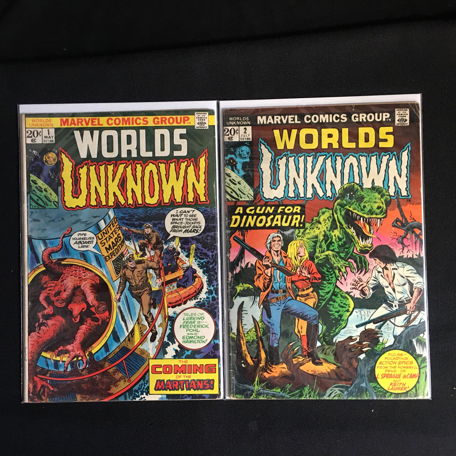 WORLDS UNKNOWN COMIC BOOK LOT (MARVEL COMICS) (1 of 1)
