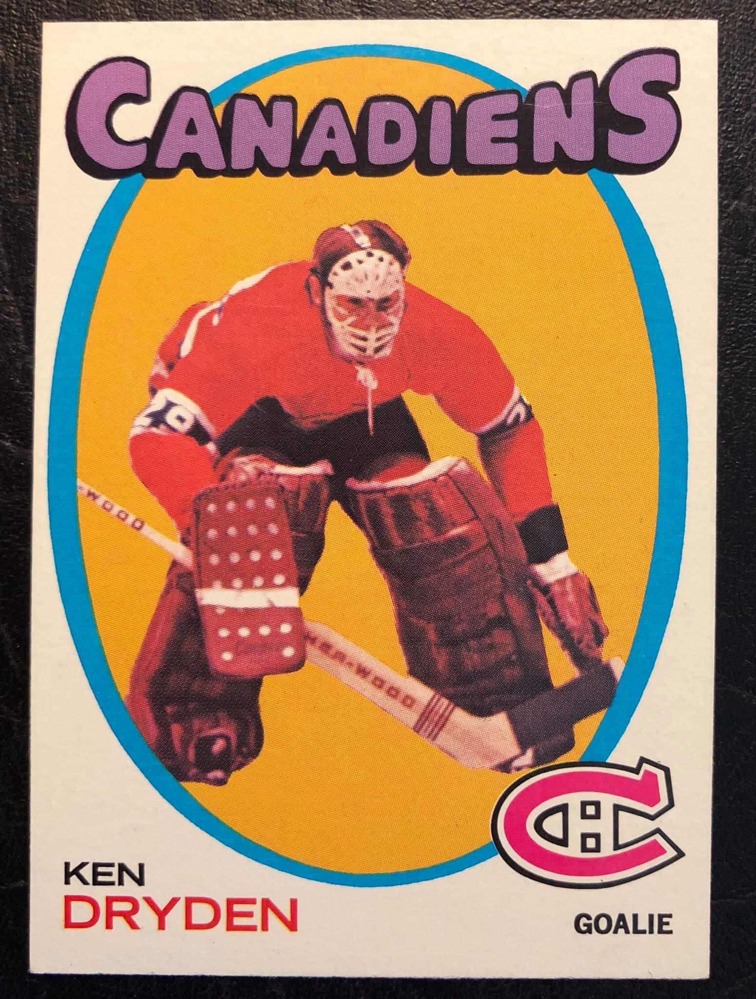 1971 O-Pee-Chee #45 Ken Dryden Rookie Card (1 of 3)