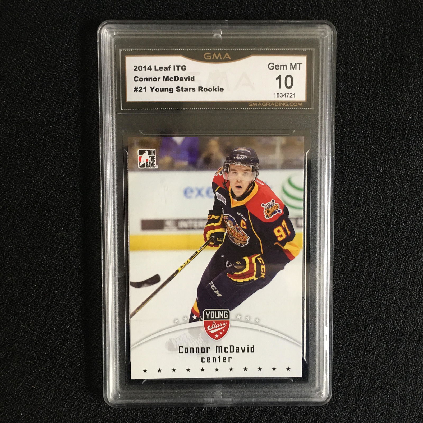 2014 LEAF ITG CONNOR McDAVID #21 YOUNG STARS ROOKIE (1 of 1)