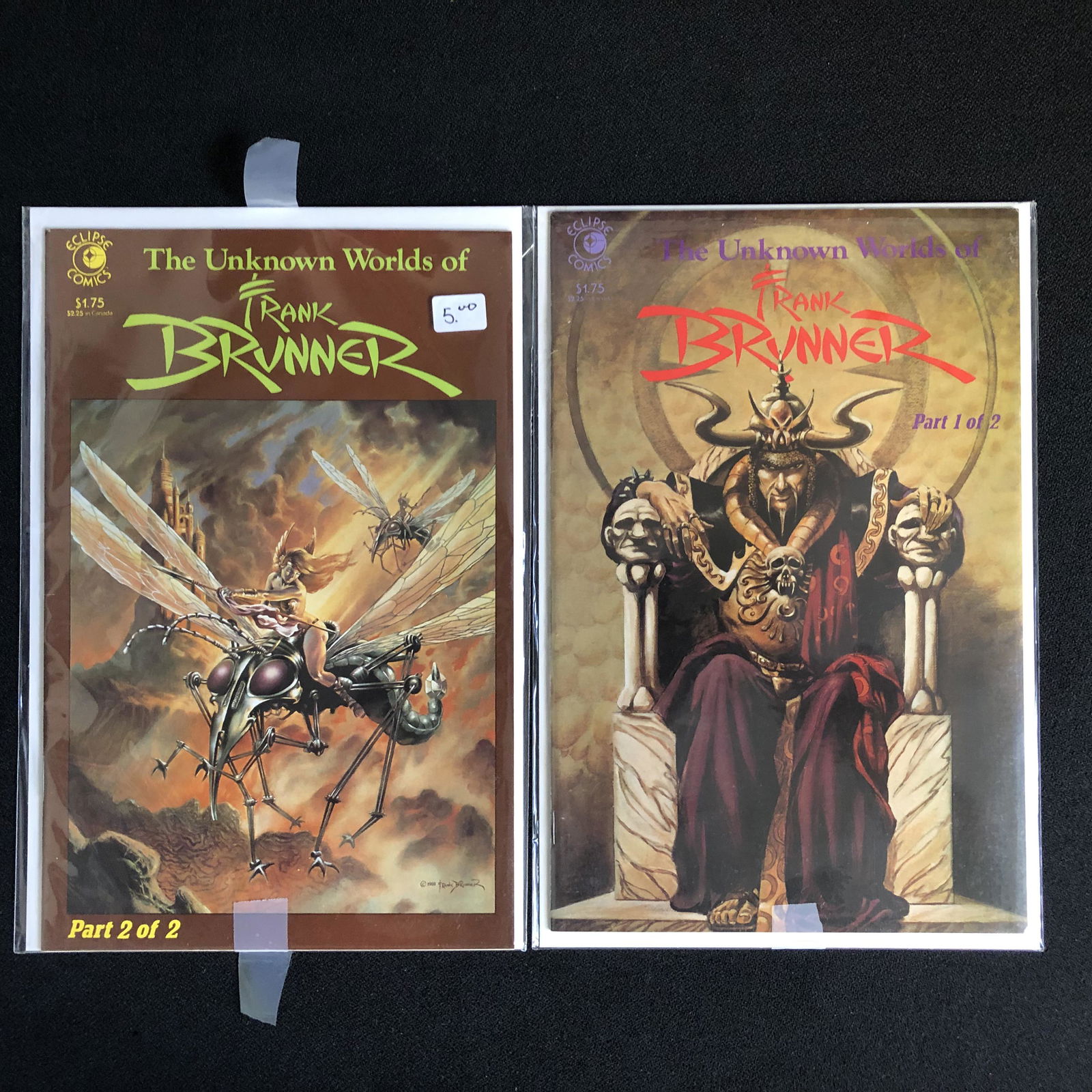 THE UNKNOWN WORLD OF FRANK BRUNNER COMIC BOOK LOT (1 of 1)