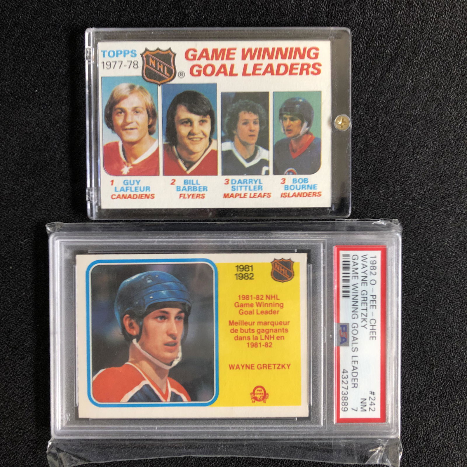 PSA GRADED WAYNE GRETZKY HOCKEY CARD LOT (1 of 1)