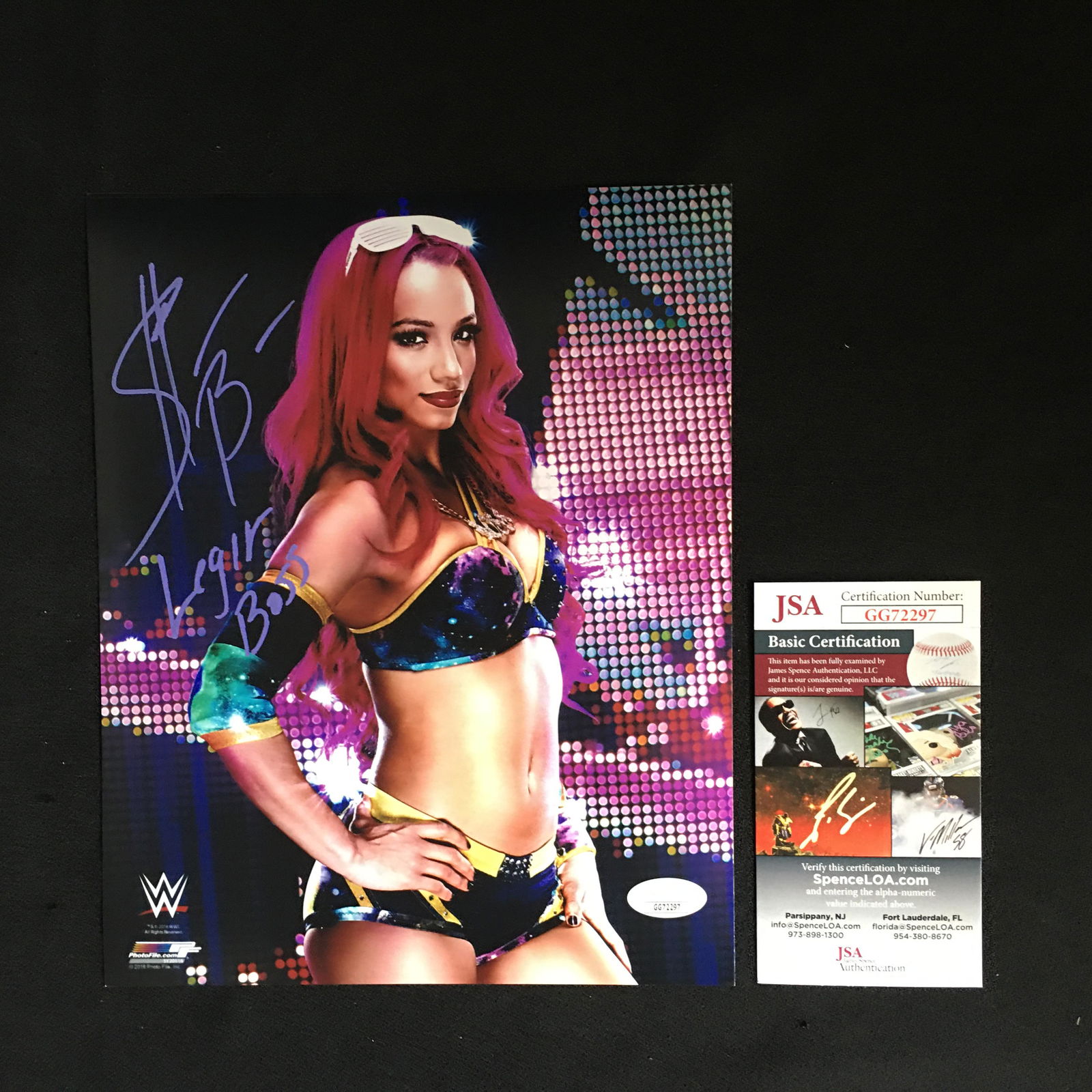 SASHA BANKS SIGNED 8 X 10 PHOTO (JSA COA) (1 of 3)