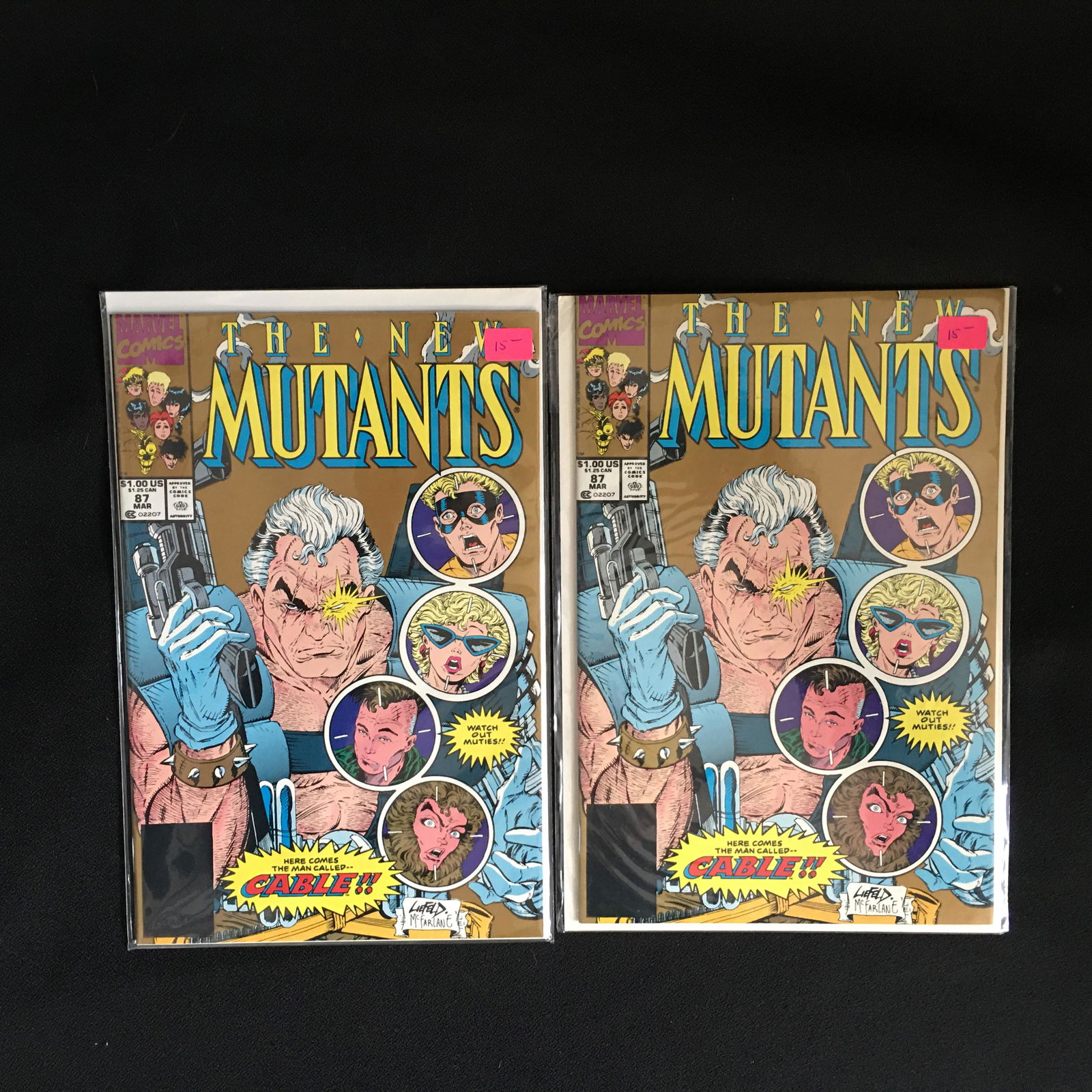 NEW MUTANTS NO 87 COMIC LOT ( 1ST APP CABLE) (1 of 1)