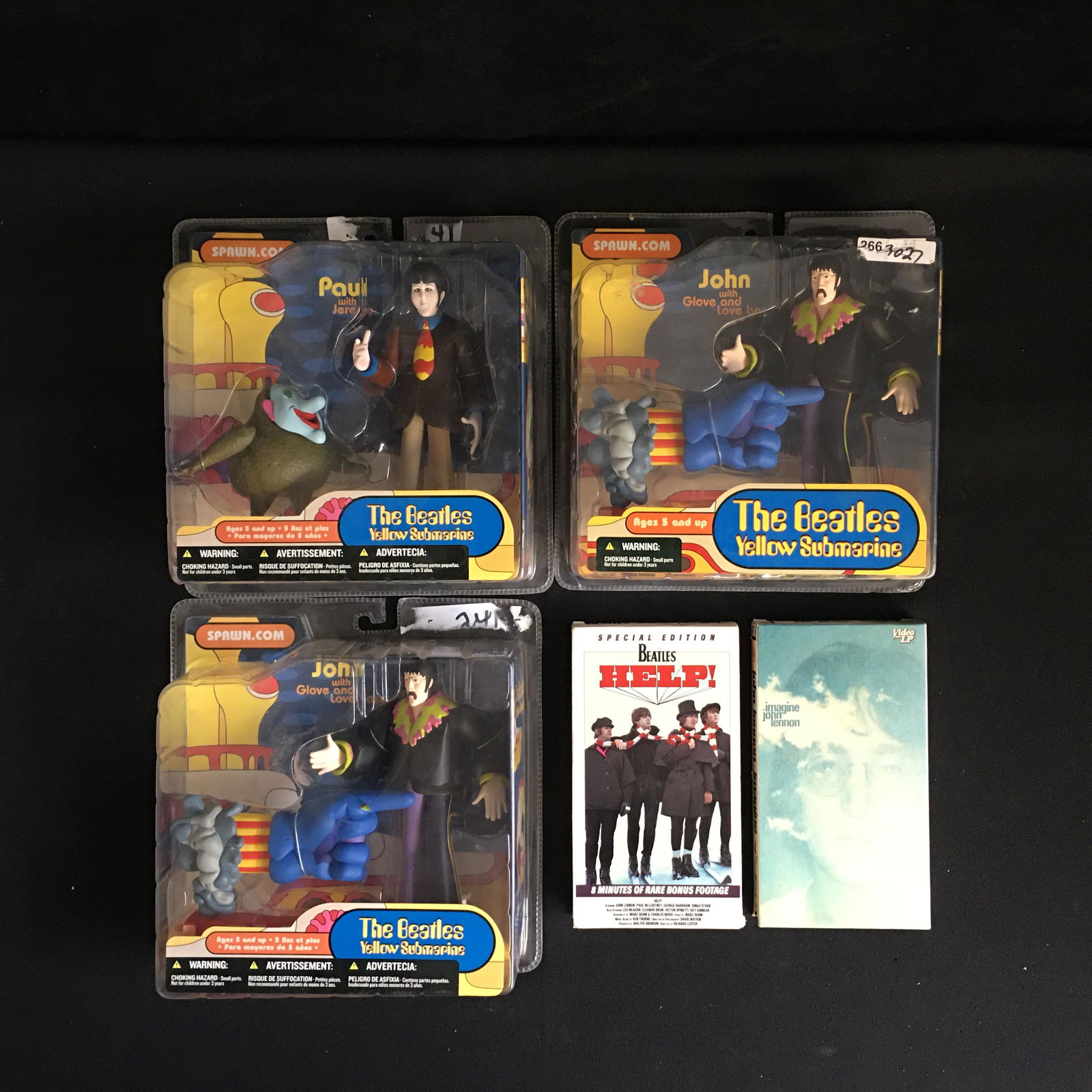 MCFARLANE BEATLE FIGURES LOT WITH VHS (1 of 1)