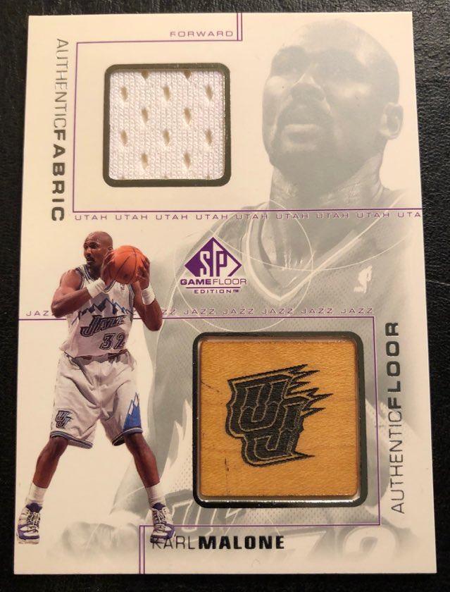 2001 UPPER DECK AUTHENTIC FABRICS KARL MALONE (1 of 2)