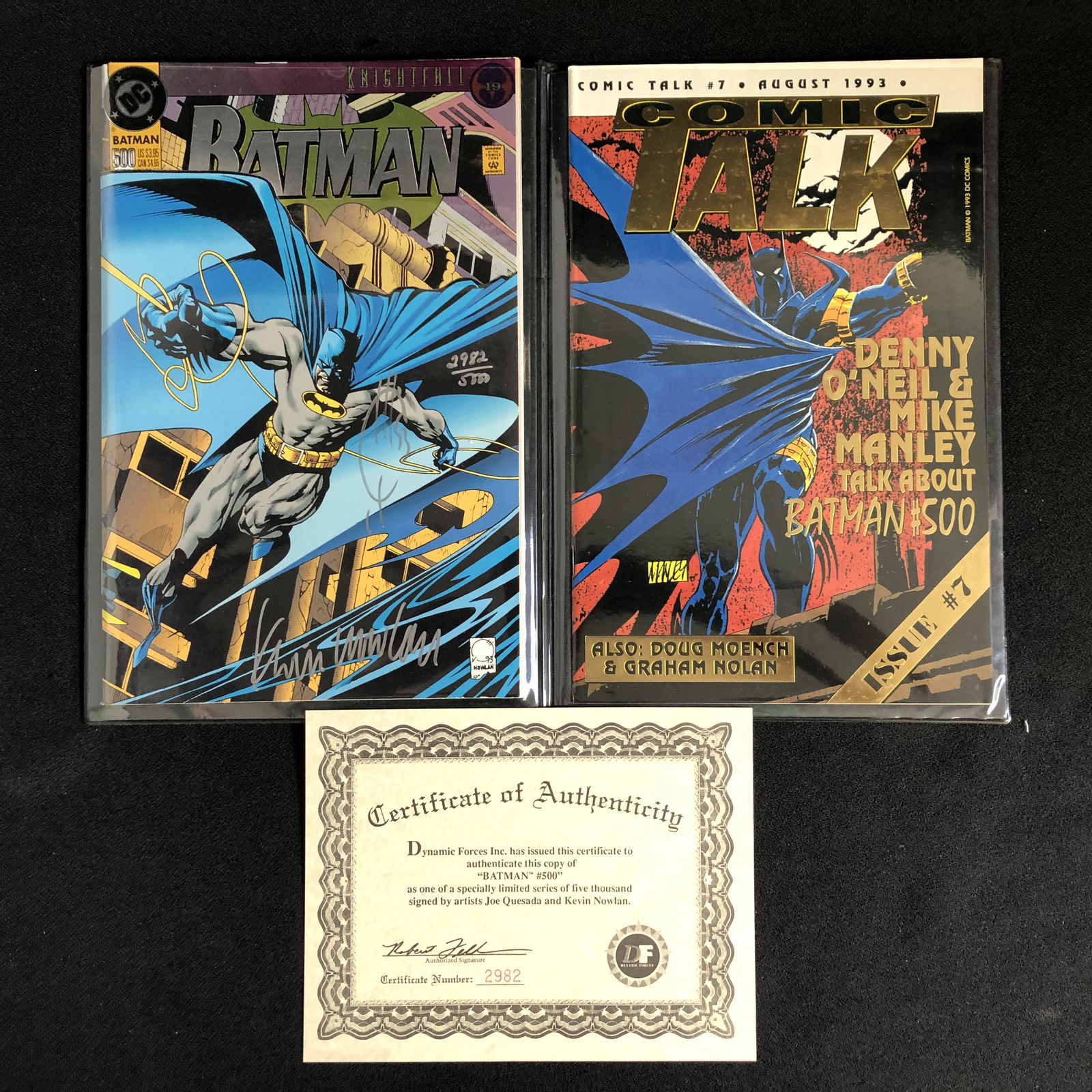 JOE QUESADA AND NOWLAN BATMAN 500 COMIC (1 of 2)