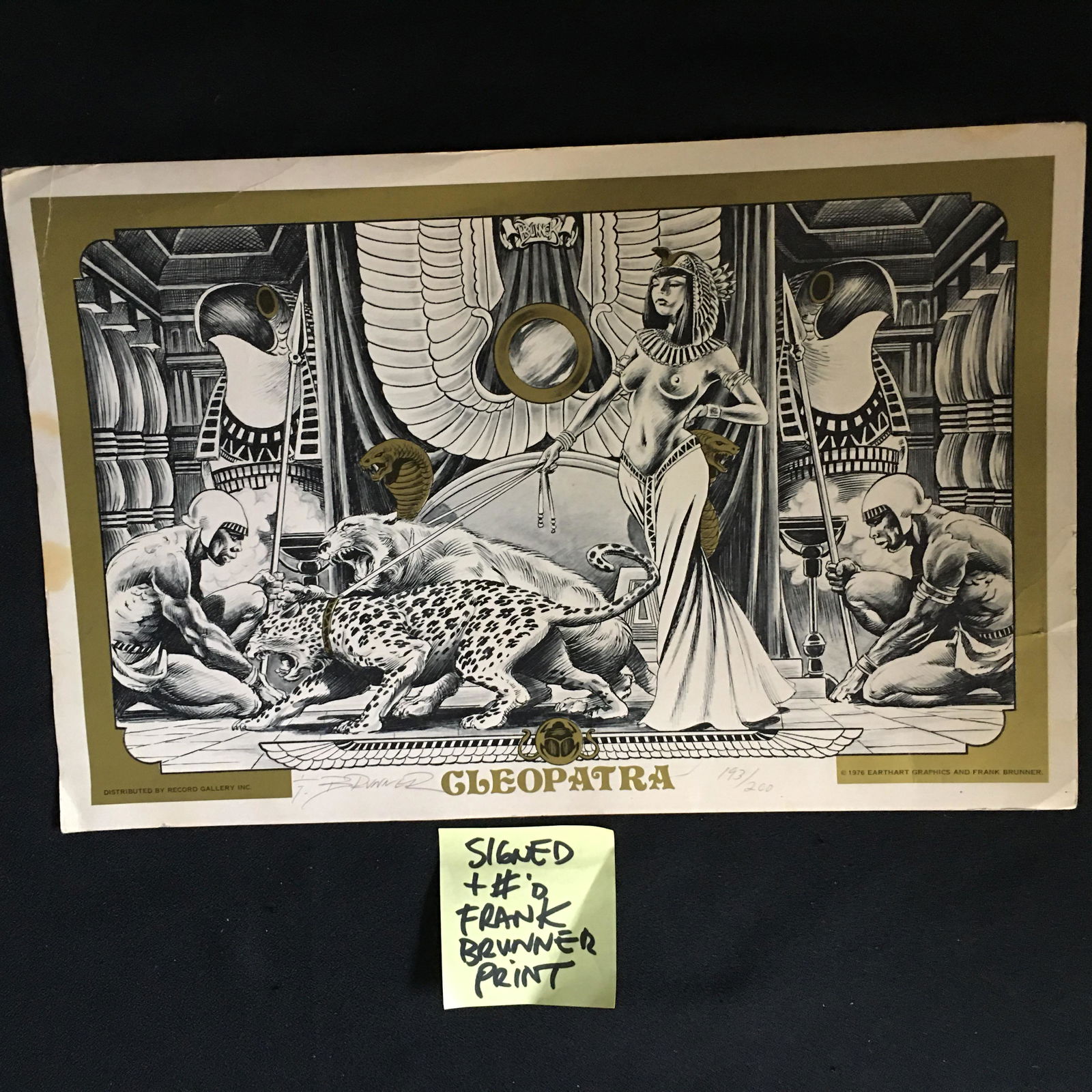 11 X 14 SIGNED AND NUMBERED CLEOPATRA PRINT FRANK (1 of 3)