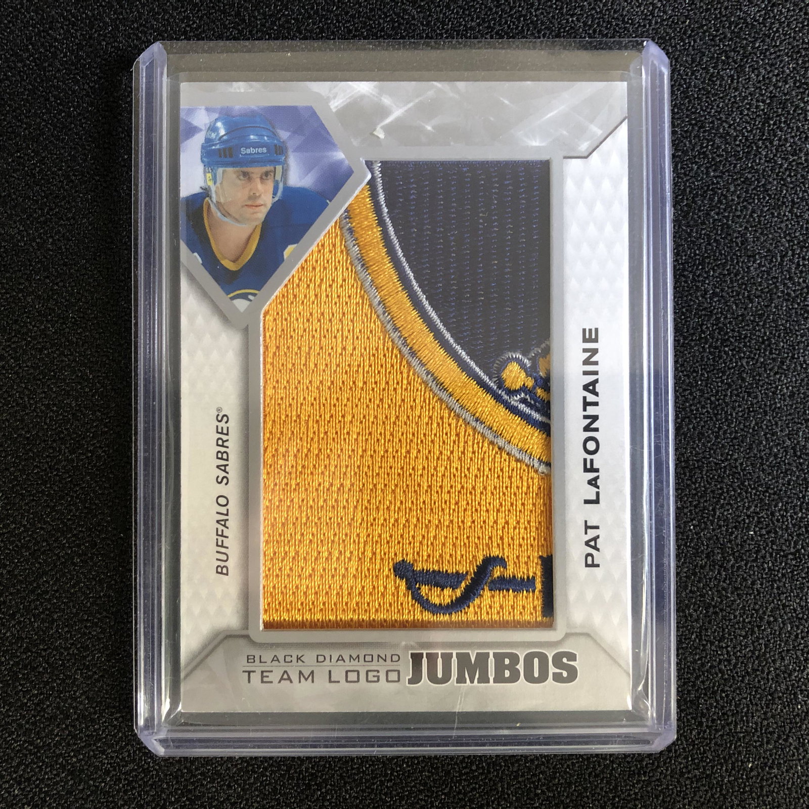 2020 BLACK DIAMOND TEAM LOGO JUMBOS PAT LAFONTAINE: 2020 BLACK DIAMOND TEAM LOGO JUMBOS PAT LAFONTAINE