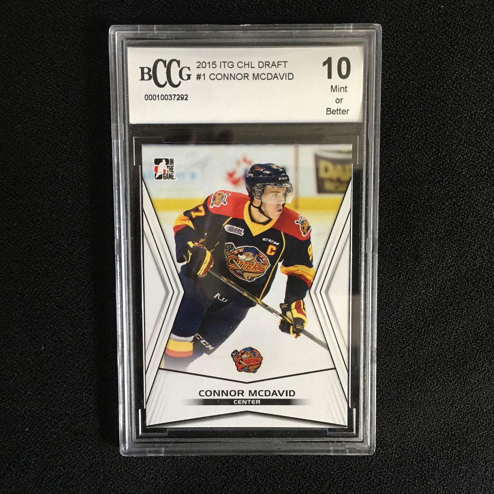 2015 ITG CHL DRAFT #1 CONNOR McDAVID (10 MINT) (1 of 1)