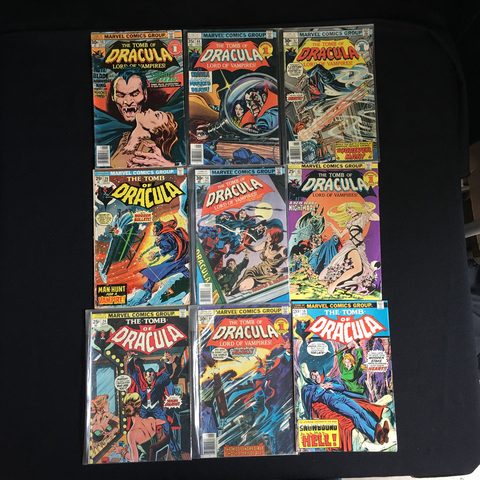 DRACULA BRONZE AGE COMIC BOOK LOT (1 of 1)