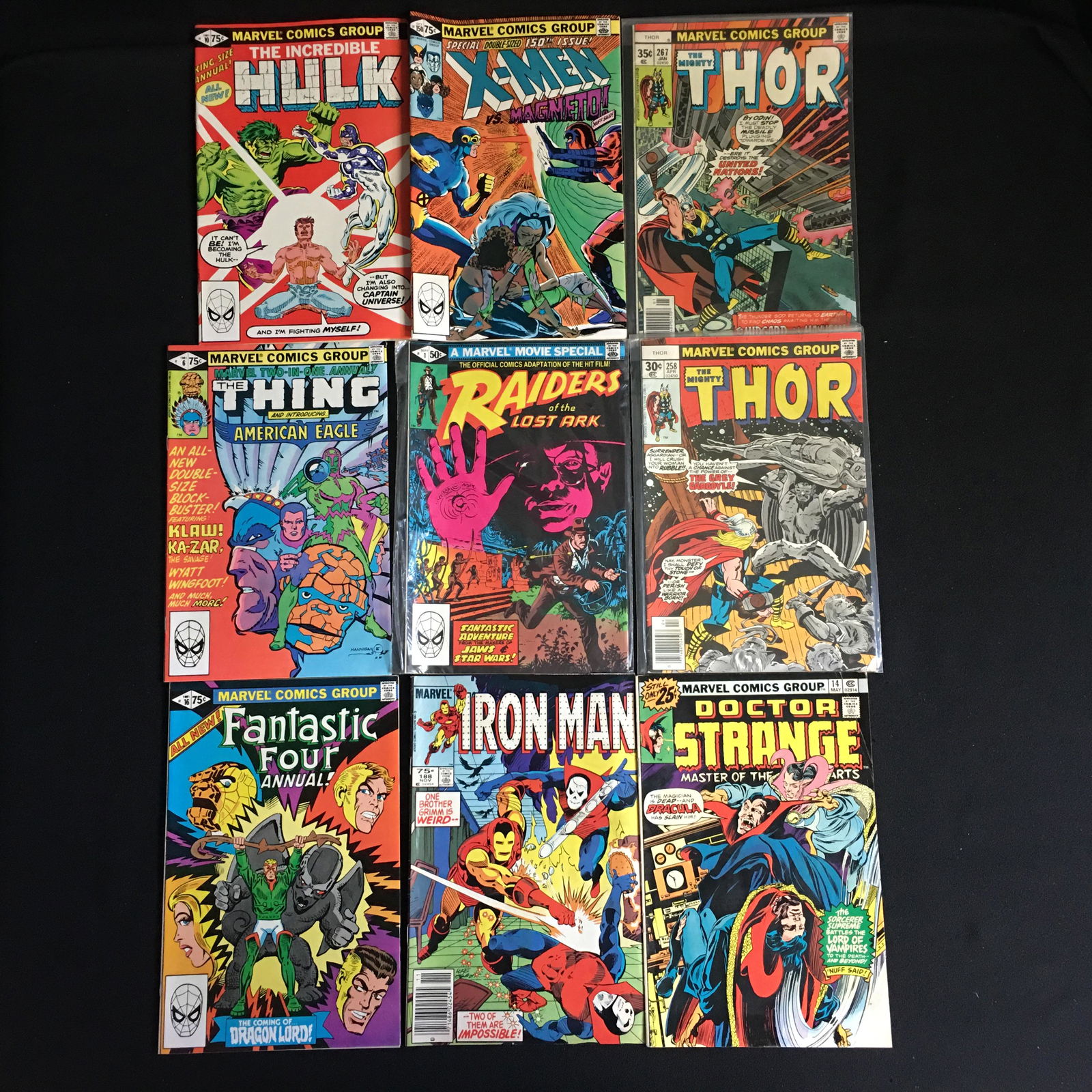BRONZE AGE SUPERHERO COMIC BOOK LOT (1 of 1)