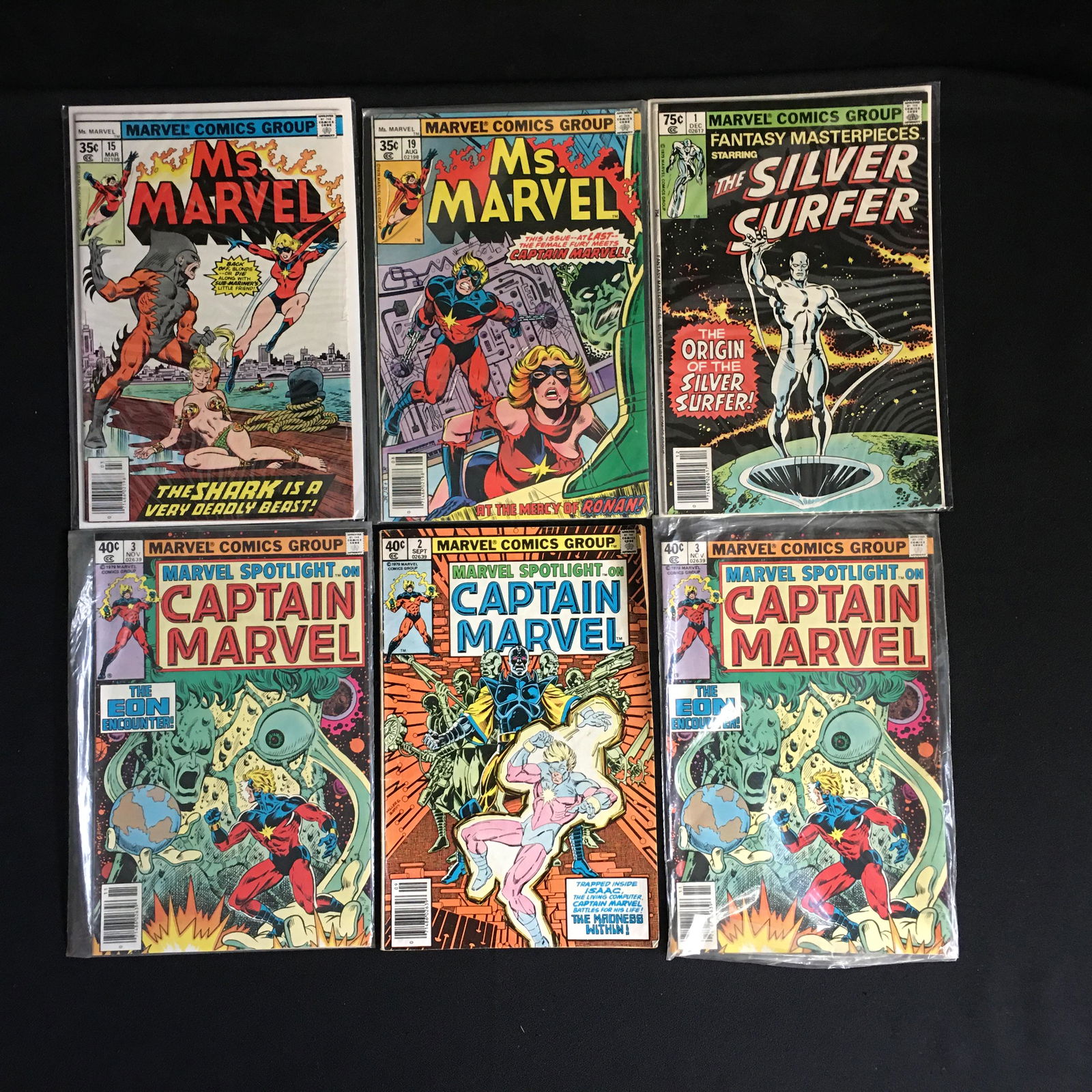MS. MARVEL SILVER SURFER COMIC BOOK LOT ( BRONZE AGE) (1 of 1)