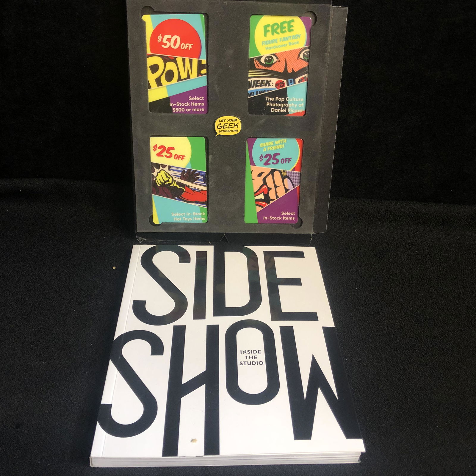 SIDESHOW GIFT CERTIFICATES ( 100$ TOTAL) AND SIDESHOW (1 of 3)