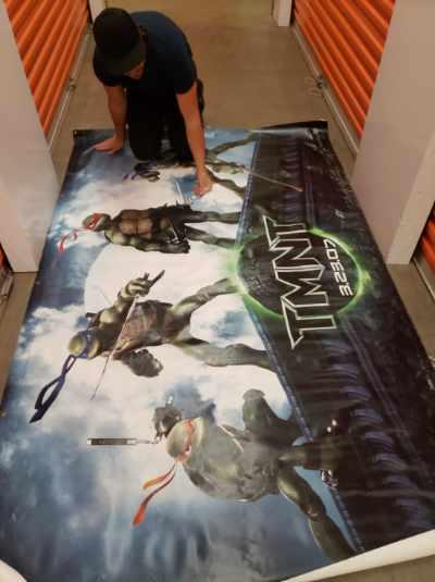 VERY LARGE TMNT VINYL WALL POSTER (1 of 1)