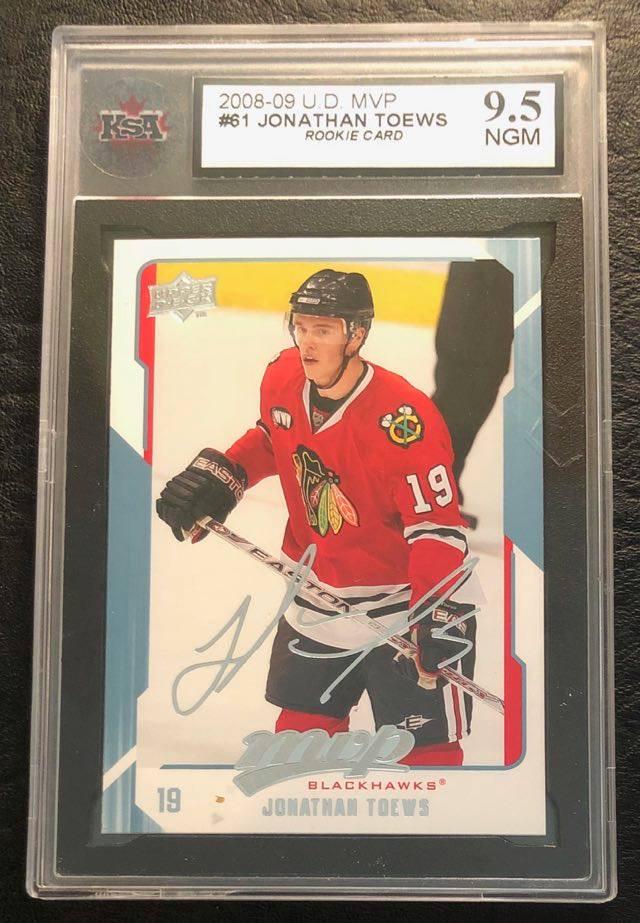2008 UD MVP JONATHAN TOEWS ROOKIE CARD ( KSA 9.5): 2008 UD MVP JONATHAN TOEWS ROOKIE CARD ( KSA 9.5)