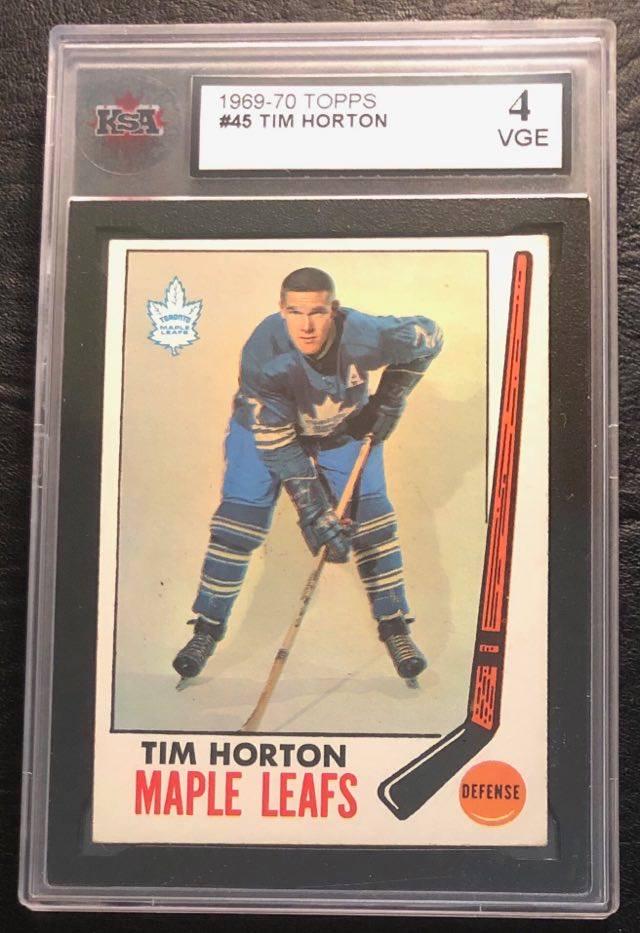 1969 TOPPS HOCKEY TIM HORTON ( KSA 4): 1969 TOPPS HOCKEY TIM HORTON ( KSA 4)