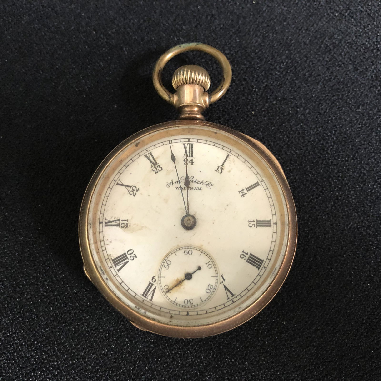 VINTAGE WALTHAM OPEN FACE POCKET WATCH (1 of 3)