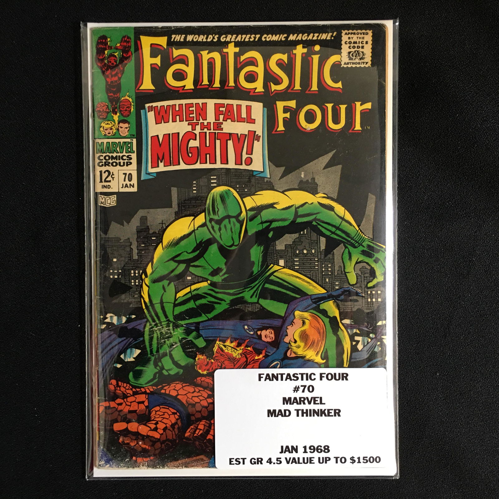 FANTASTIC FOUR NO. 70 (MARVEL COMICS) 1968 (1 of 1)