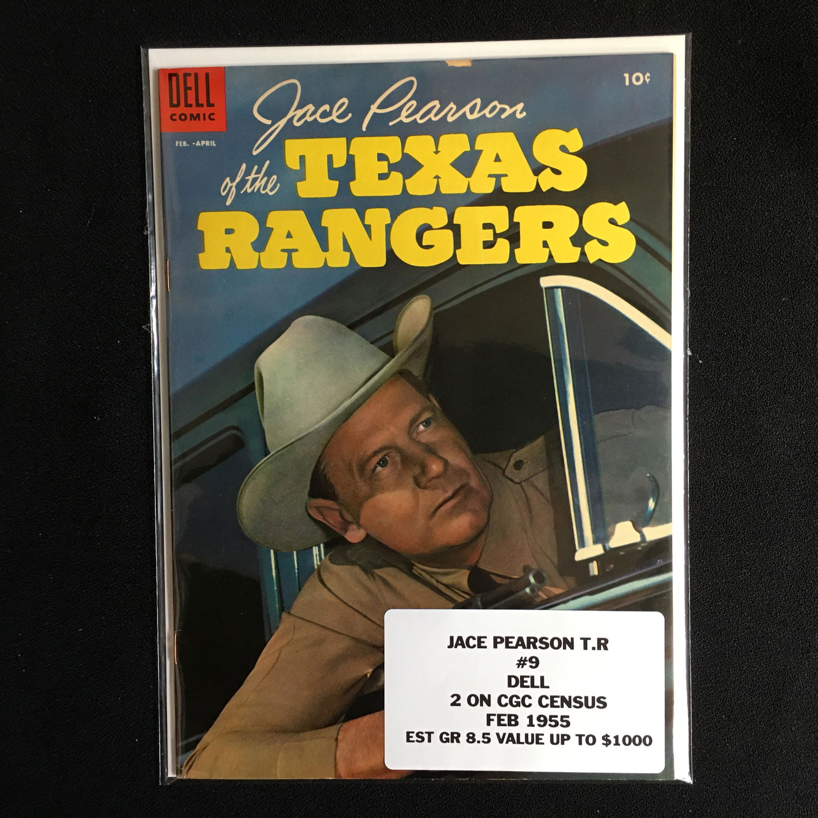 JACE PEARSON TEXAS RANGER NO. 9 (DELL COMICS) 1955 (1 of 1)