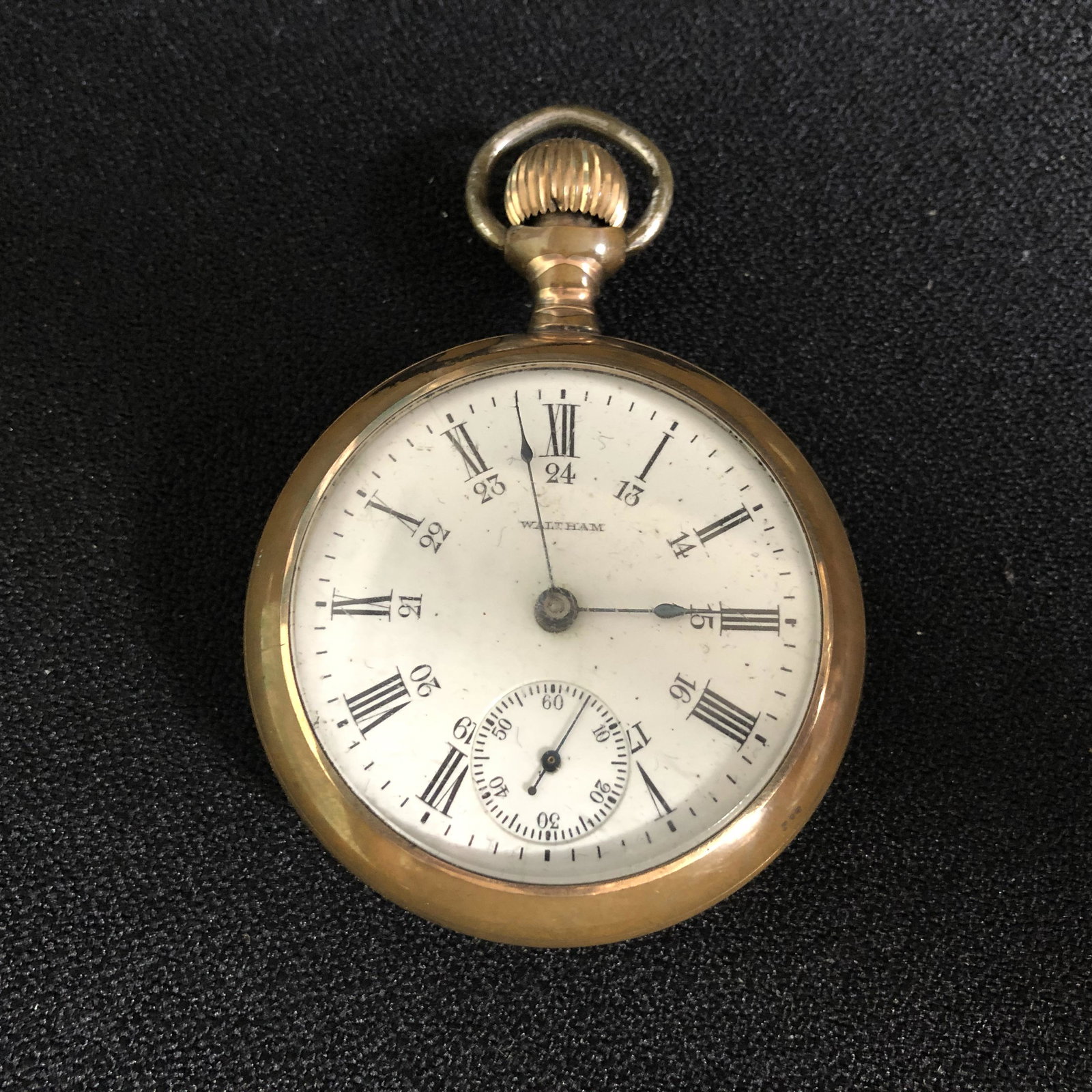 WALTHAM 15 JEWEL OPEN FACE POCKET WATCH: WALTHAM 15 JEWEL OPEN FACE POCKET WATCH