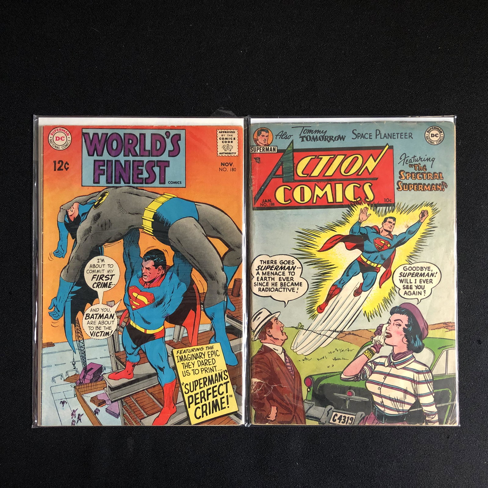 VINTAGE DC COMICS BOOK LOT (WORLD'S FINEST #180/ ACTION (1 of 1)