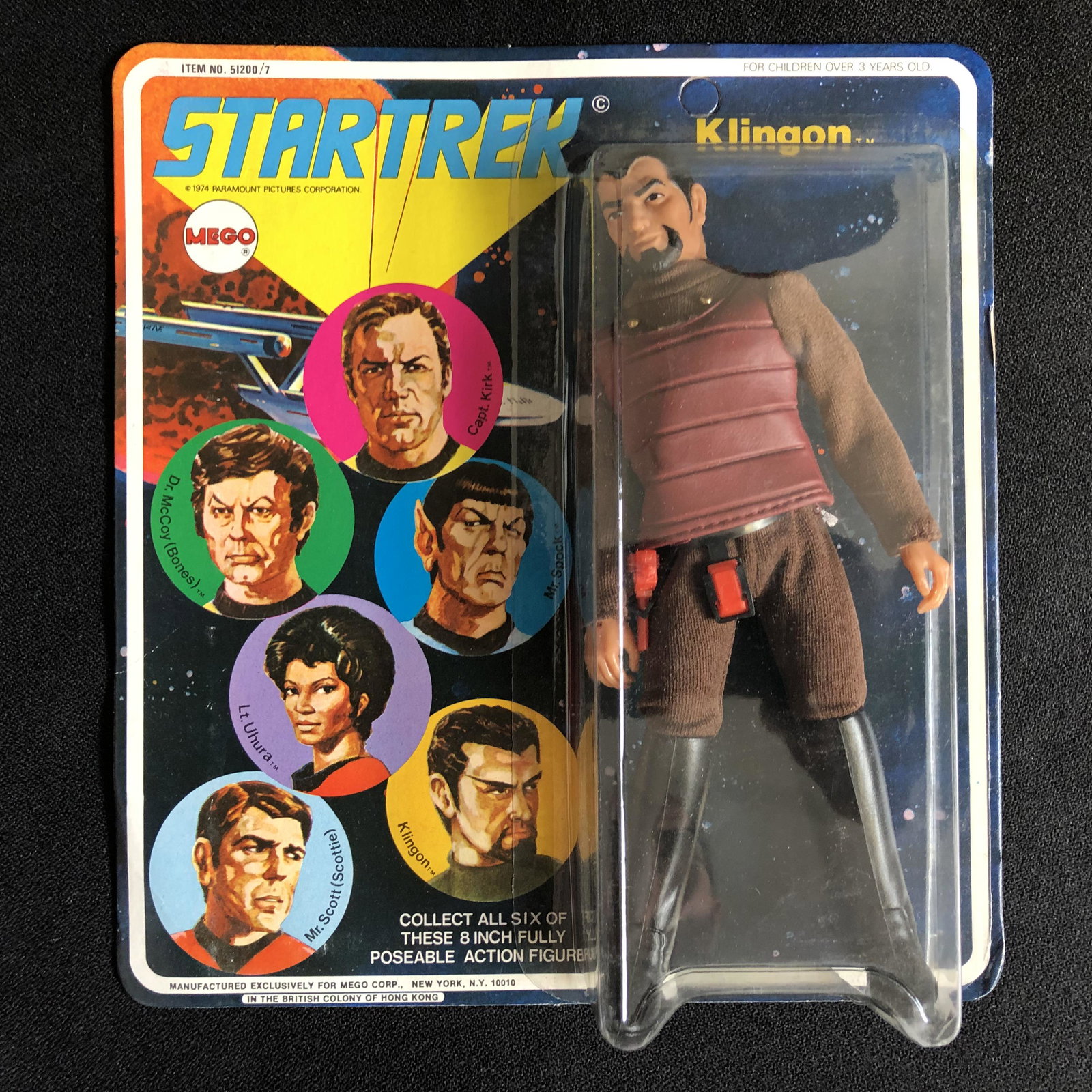 RARE MEGO TOYS 1974 STAR TREK KLINGON ACTION FIGURE (1 of 1)