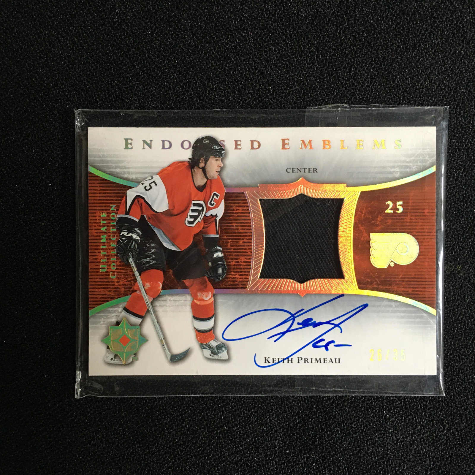 ENDORSED EMBLEMS KEITH PRIMEAU ULTIMATE COLLECTION CARD (1 of 1)