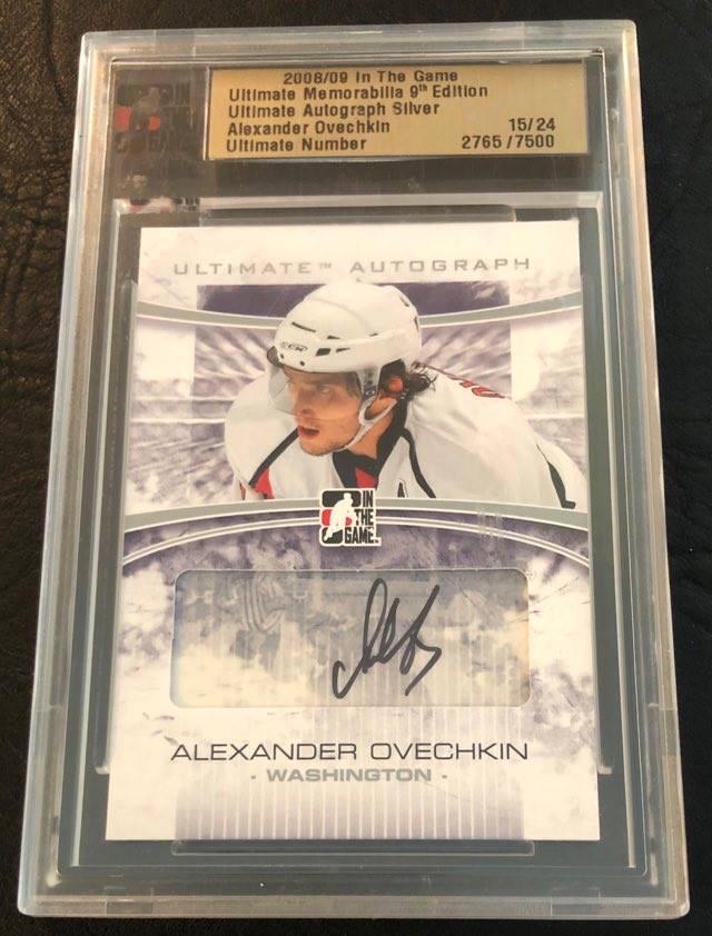 2008-09 ITG ULTIMATE AUTO SILVER ALEXANDER OVECHKIN (1 of 4)