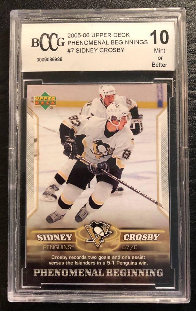 2005-06 UD PHENOMENAL BEGINNINGS #7 SIDNEY CROSBY (10 (1 of 2)