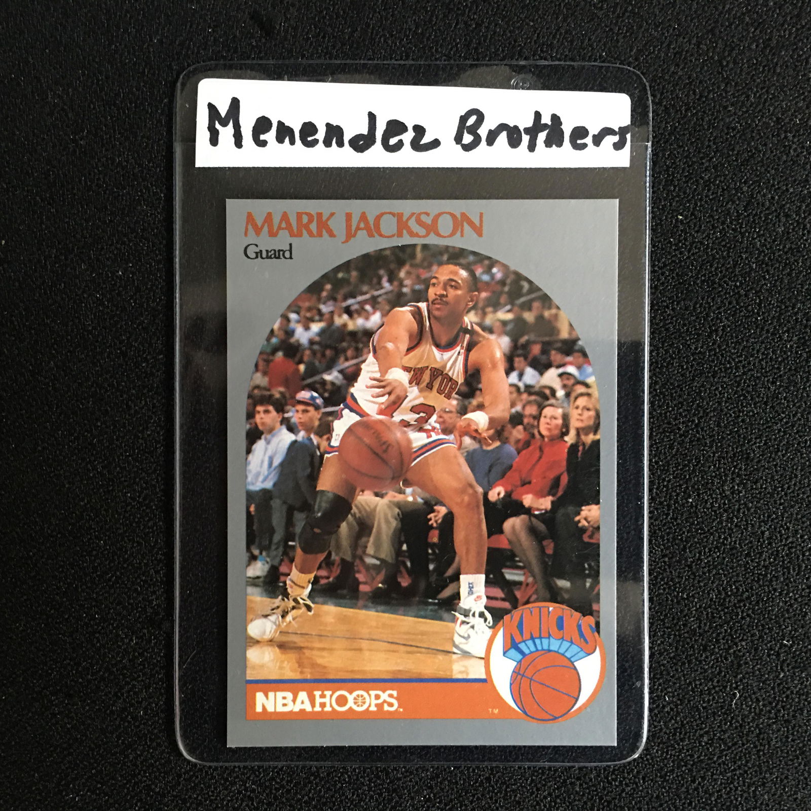 mark jackson basketball card with menendez brothers value