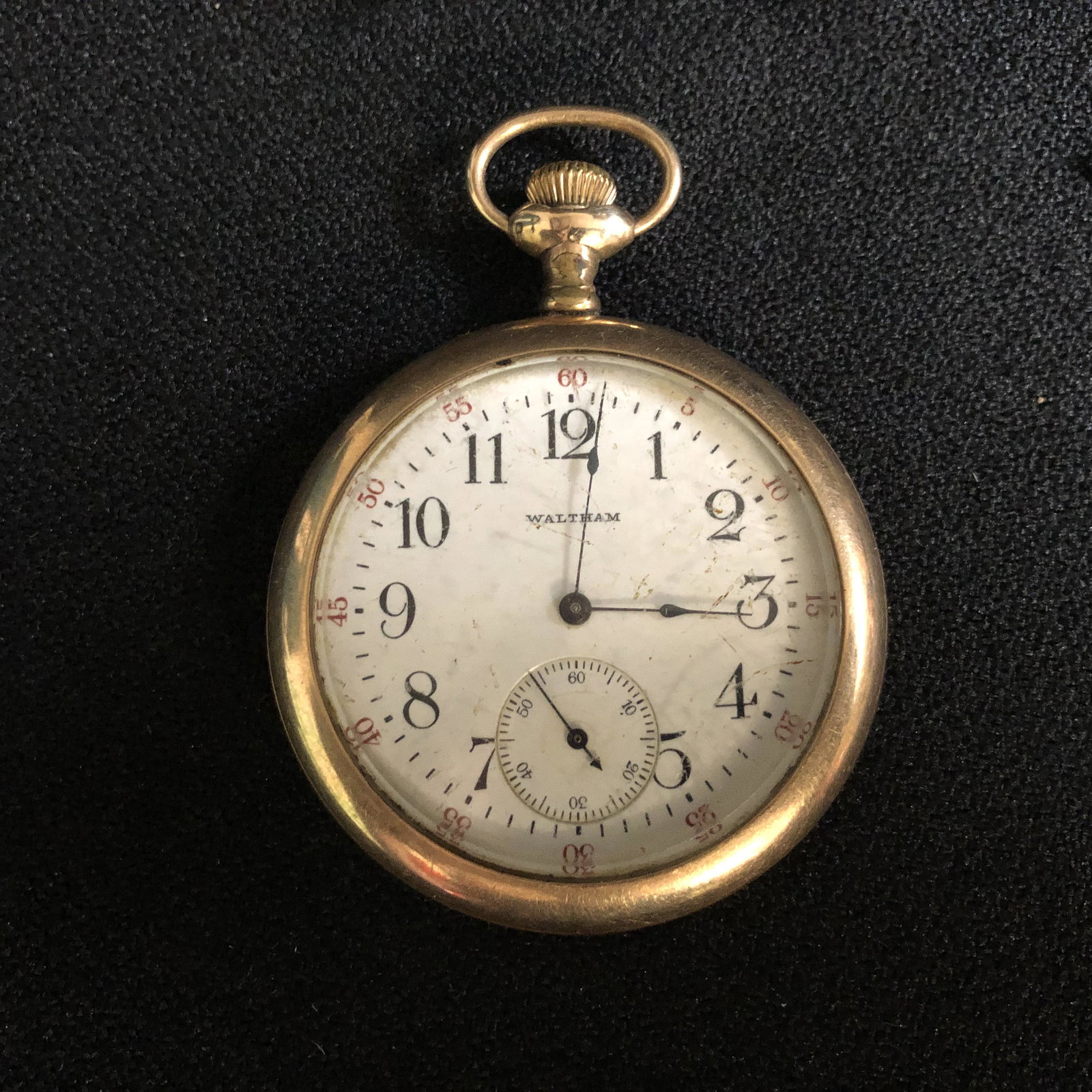 1900s WALTHAM 17 JEWEL OPEN FACE POCKET WATCH: 1900s WALTHAM 17 JEWEL OPEN FACE POCKET WATCH
