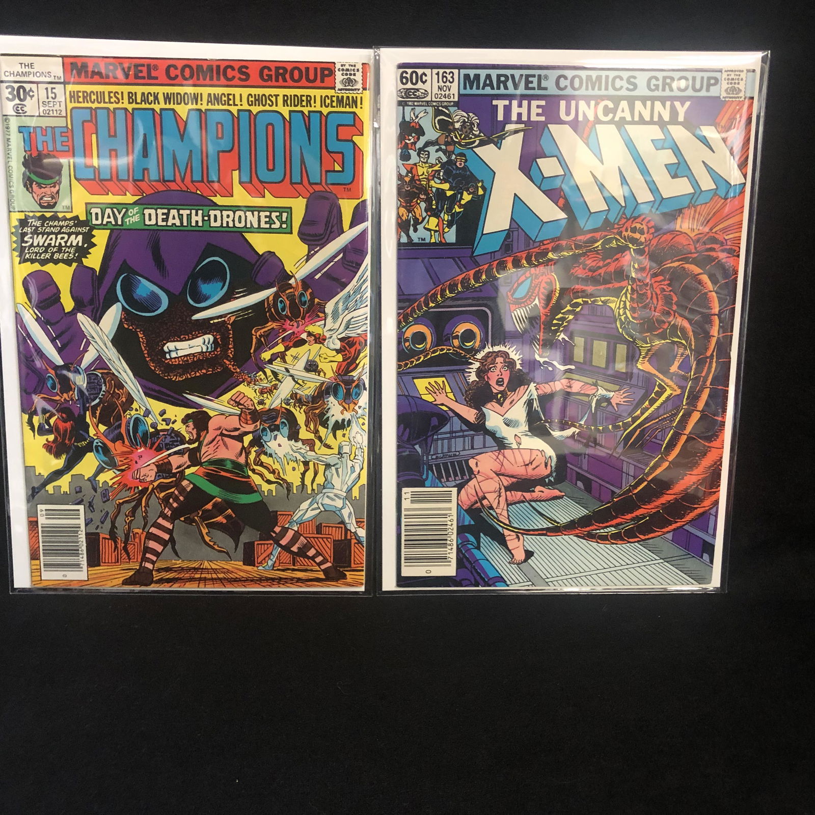 MARVEL COMICS BOOK LOT (THE CHAMPIONS #15/ THE UNCANNY (1 of 1)