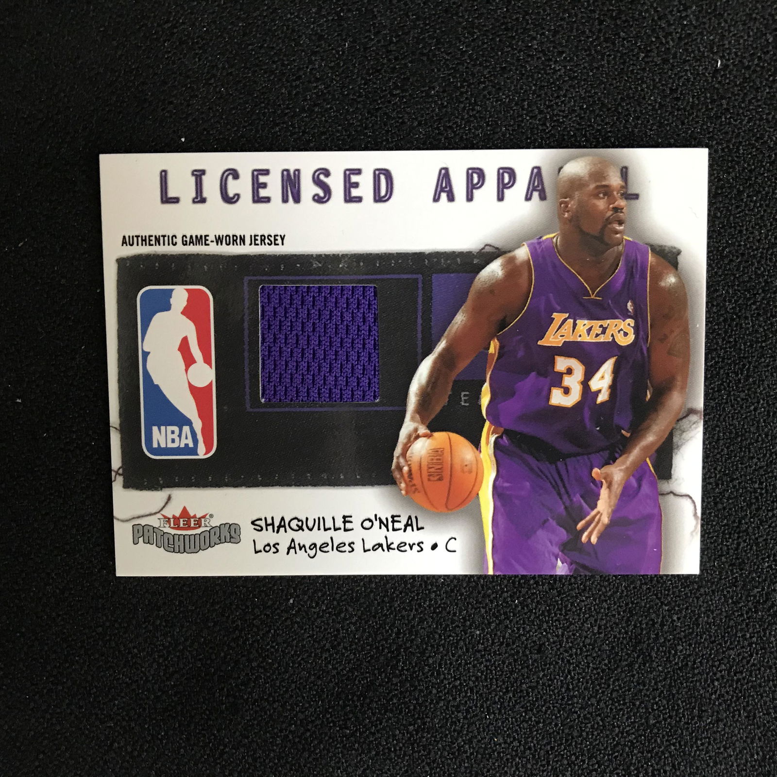 LICENSED APPARREL SHAQ CARD FLEER PATCHWORKS BASKETBALL (1 of 1)