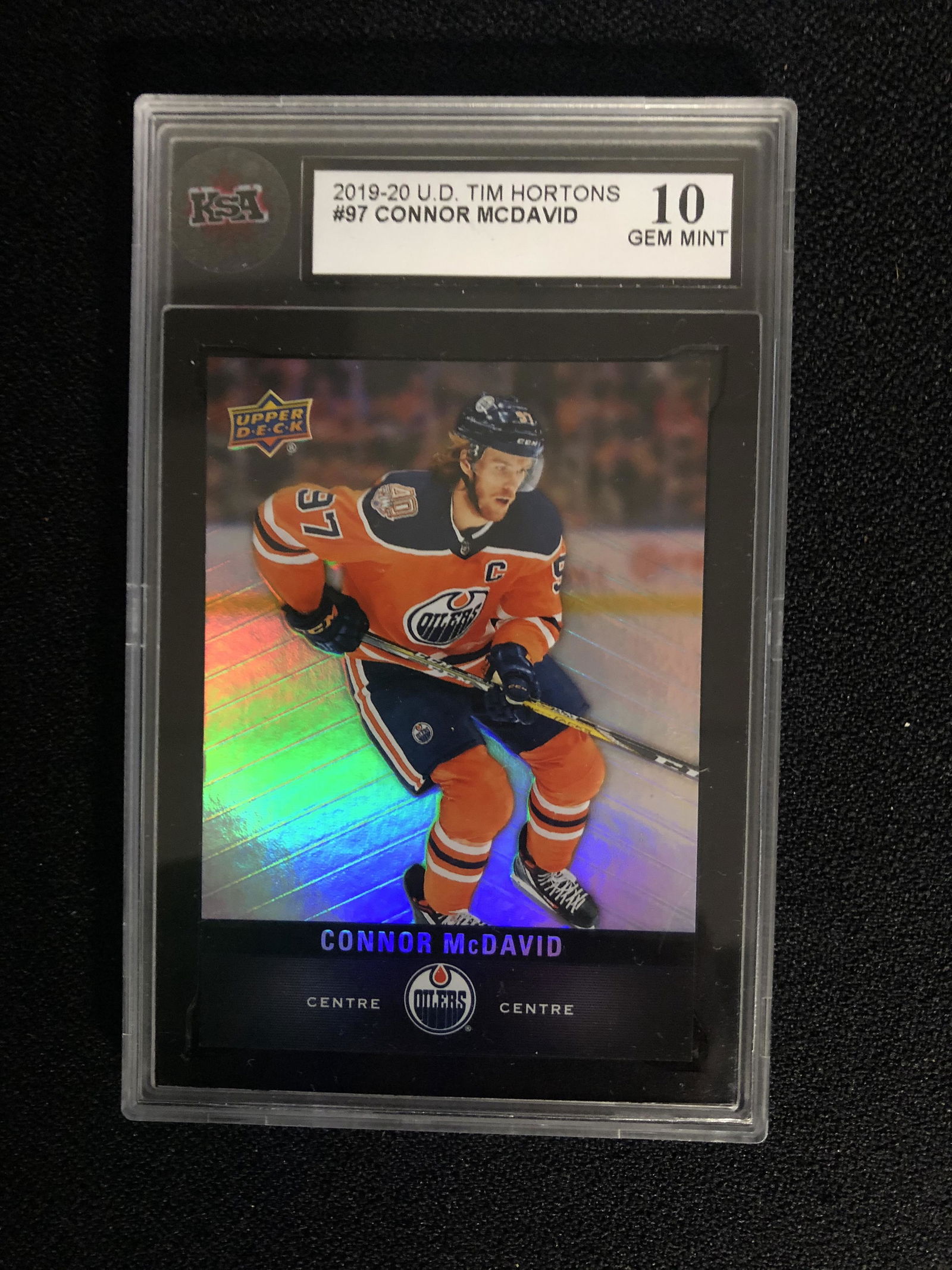 2019-20 UD TIM HORTONS #97 CONNOR McDAVID (10 GEM MINT) (1 of 1)