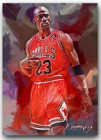 MICHAEL JORDAN #85 SKETCH CARD LIMITED 10/50 Signed by: MICHAEL JORDAN #85 SKETCH CARD LIMITED 10/50 Signed by EDWARD VELA