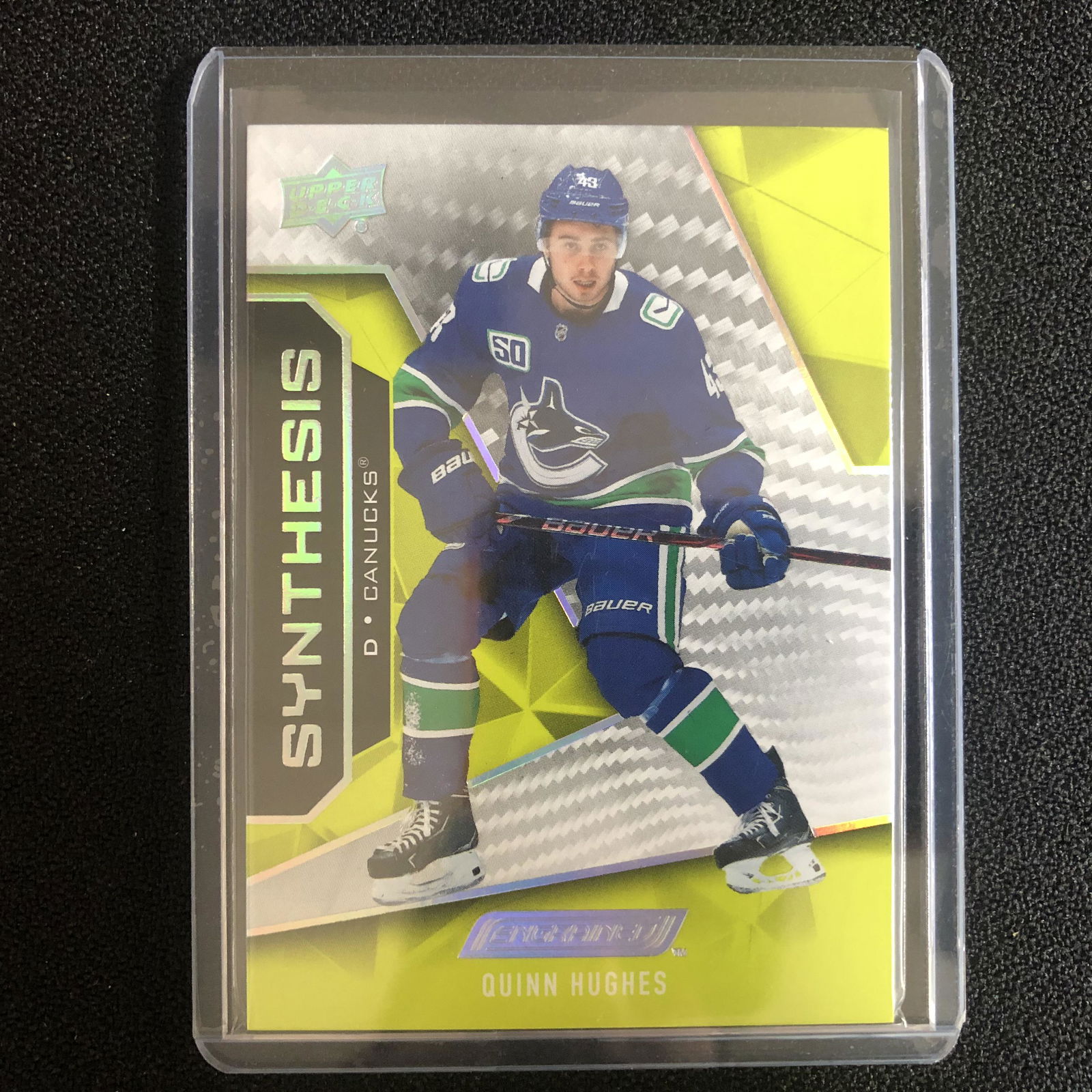 2019-20 Upper Deck Engrained Quinn Hughes Rookie Synthe (1 of 1)
